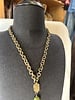 AMY KAPLAN TURQUOISE/BRASS NECKLACE