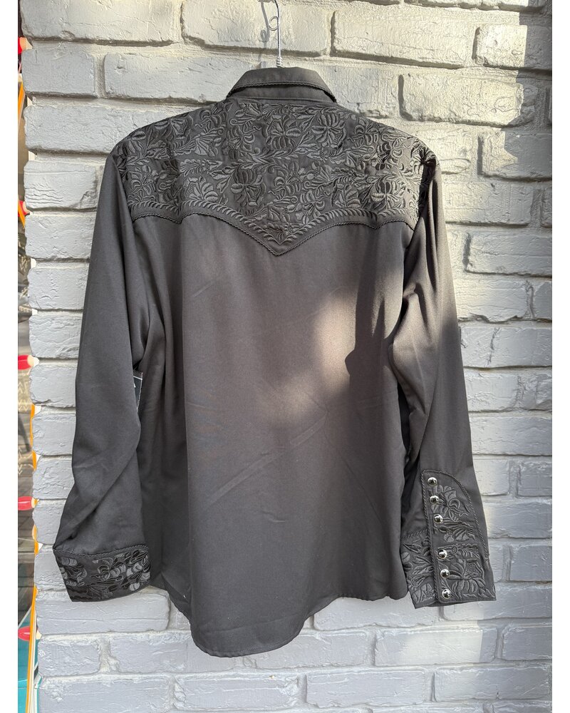 SCULLY MEN'S EMBROIDERED SNAP SHIRT