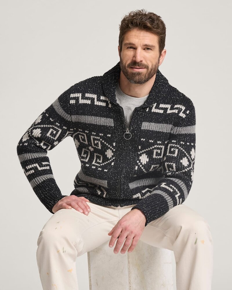 PENDLETON MEN'S WESTERLEY DONEGAL LAMBSWOOL CARDIGAN