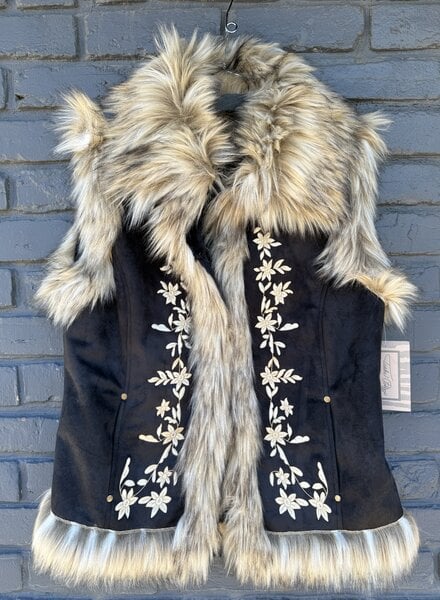 TASHA POLIZZI TASHA POLIZZI WOMEN'S CHATEAU FAUX FUR VEST