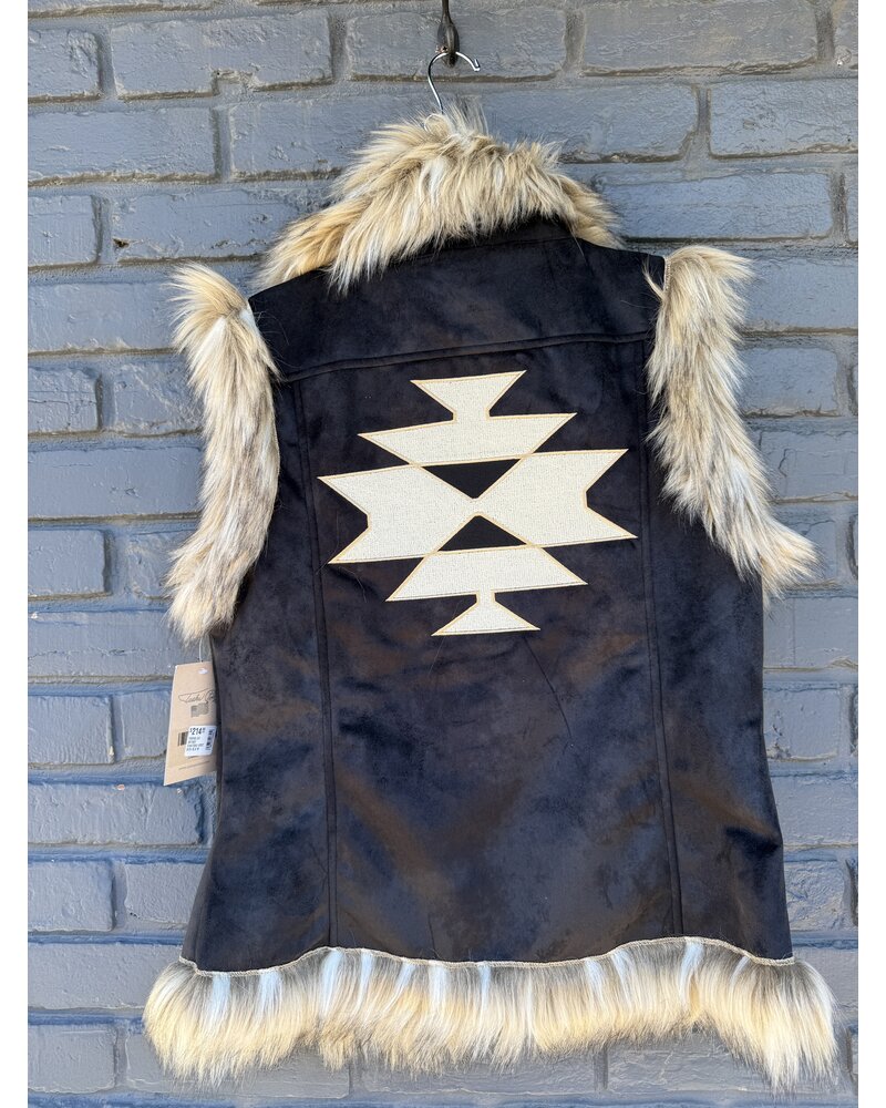 TASHA POLIZZI TASHA POLIZZI WOMEN'S CHATEAU FAUX FUR VEST