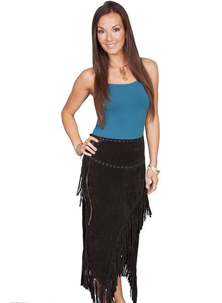 SCULLY BLACK FRINGE SKIRT