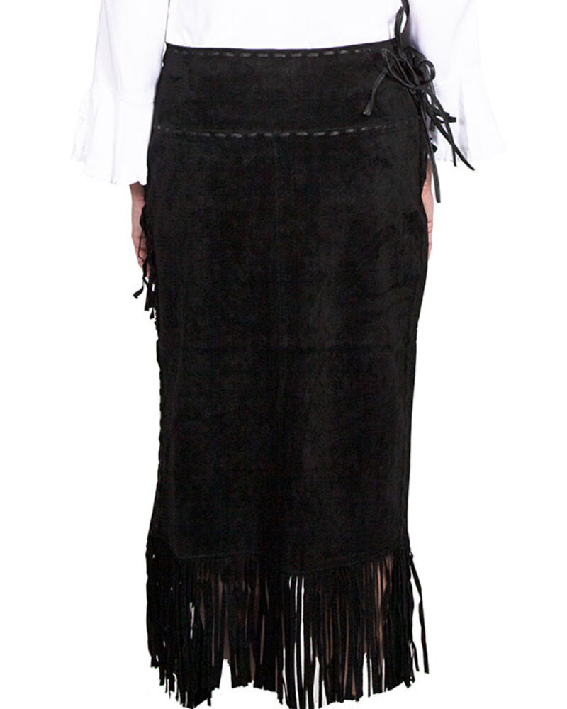 SCULLY  BLACK FRINGE SKIRT