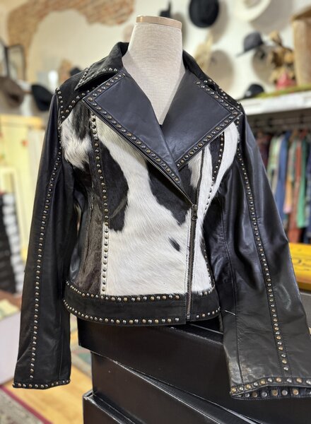 SCULLY COWHIDE LEATHER MOTO JACKET