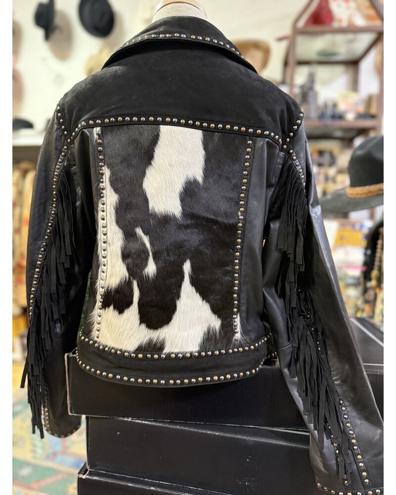 SCULLY COWHIDE LEATHER MOTO JACKET