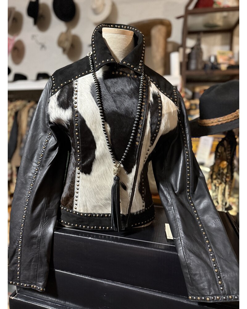 SCULLY COWHIDE LEATHER MOTO JACKET