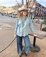 TASHA POLIZZI AFTON DENIM SHIRT