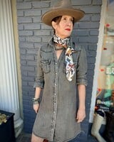 SCULLY RUSTIC SHIRT DENIM DRESS