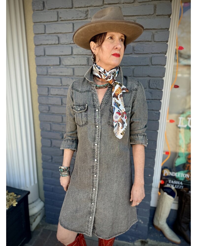 SCULLY SCULLY RUSTIC SHIRT DENIM DRESS