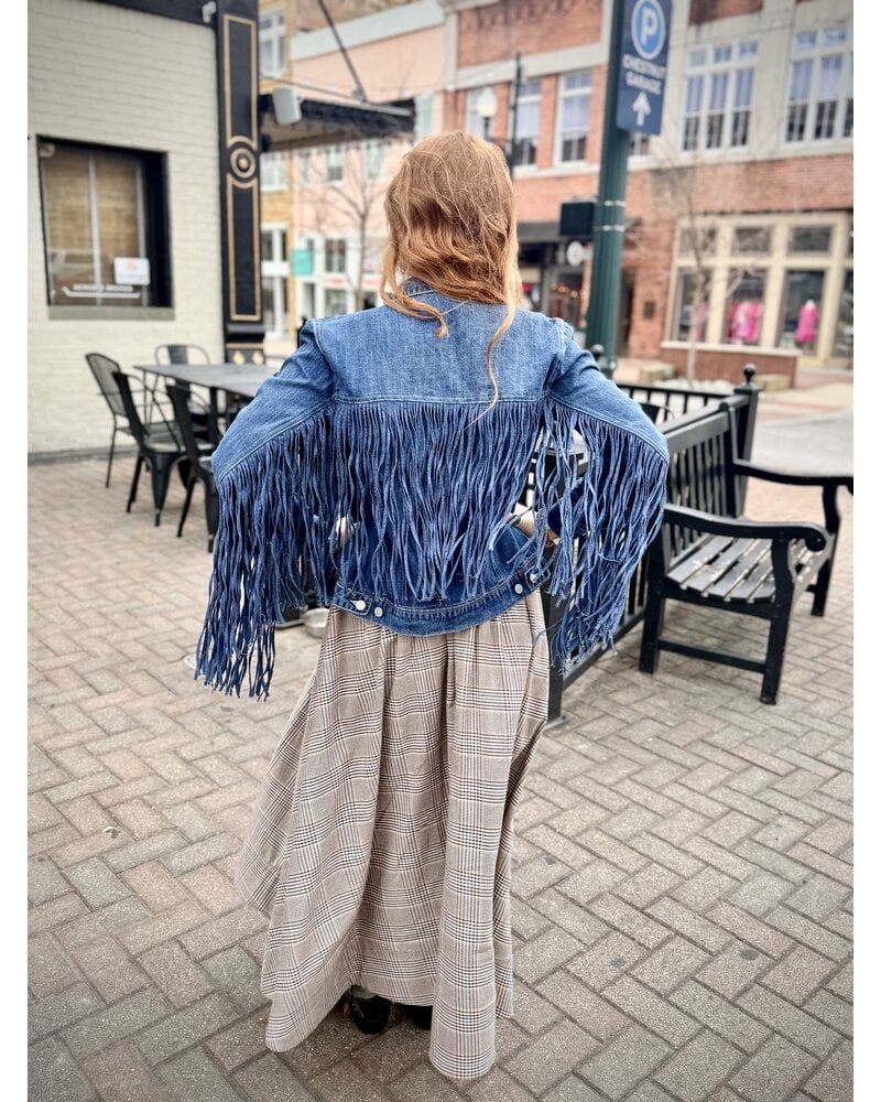 SCULLY FRINGE DENIM JACKET