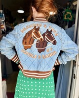 DOUBLE D RANCHWEAR BRANDED & TRUE BOMBER JACKET