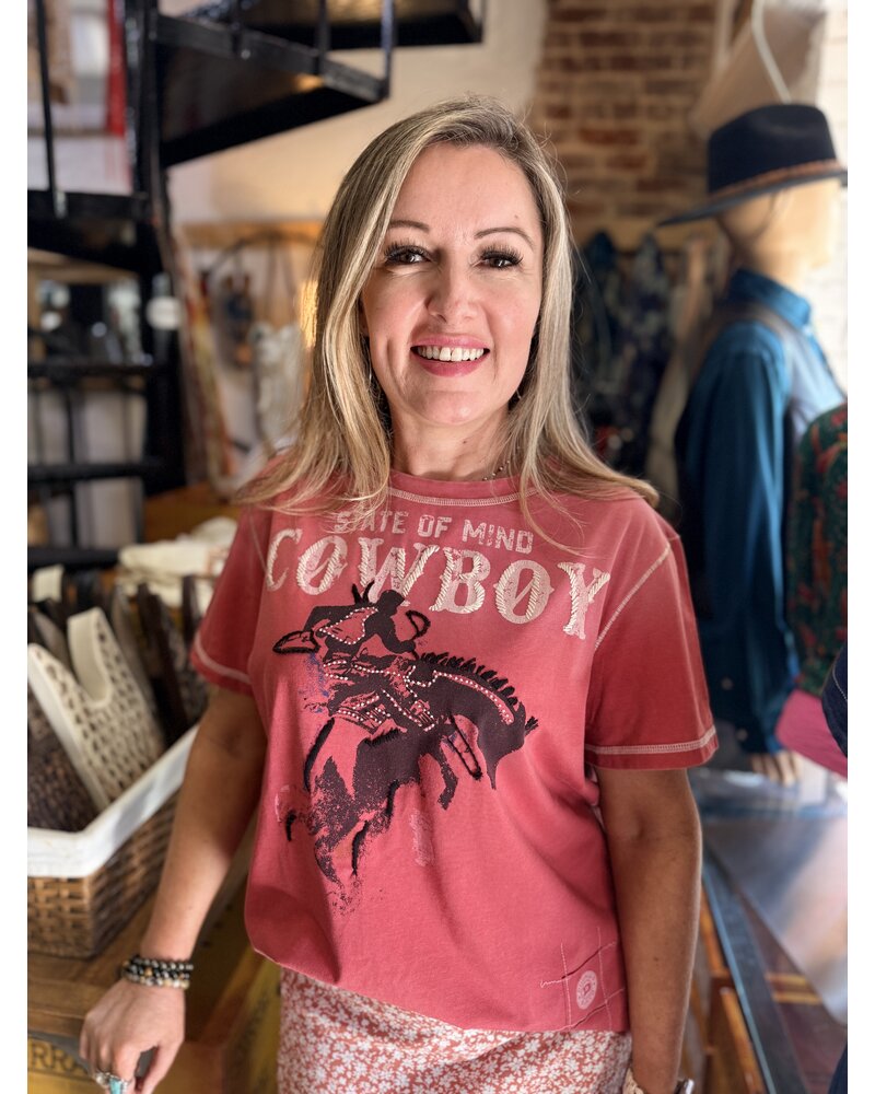 DOUBLE D RANCHWEAR COWBOY STATE OF MIND TOP