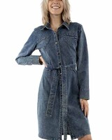 SCULLY HEART POCKET DENIM DRESS