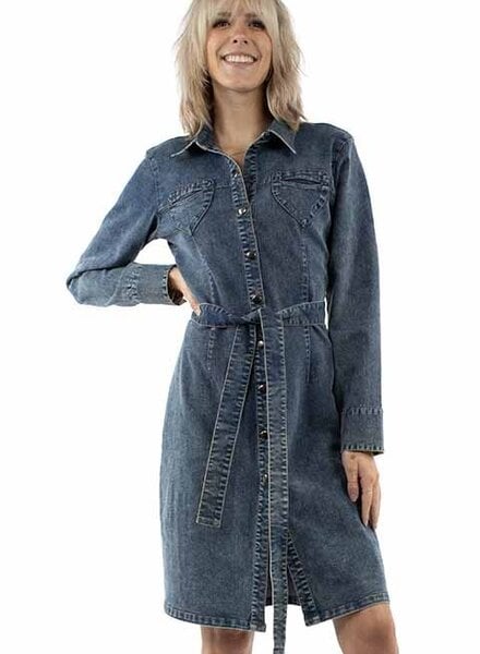 SCULLY HEART POCKET DENIM DRESS