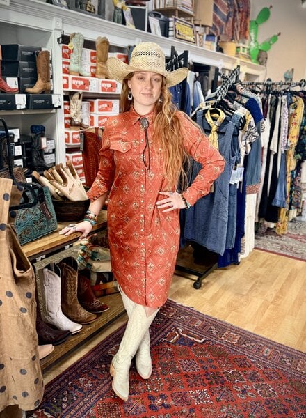 PENDLETON LATTICE GAMBLER SHIRT DRESS