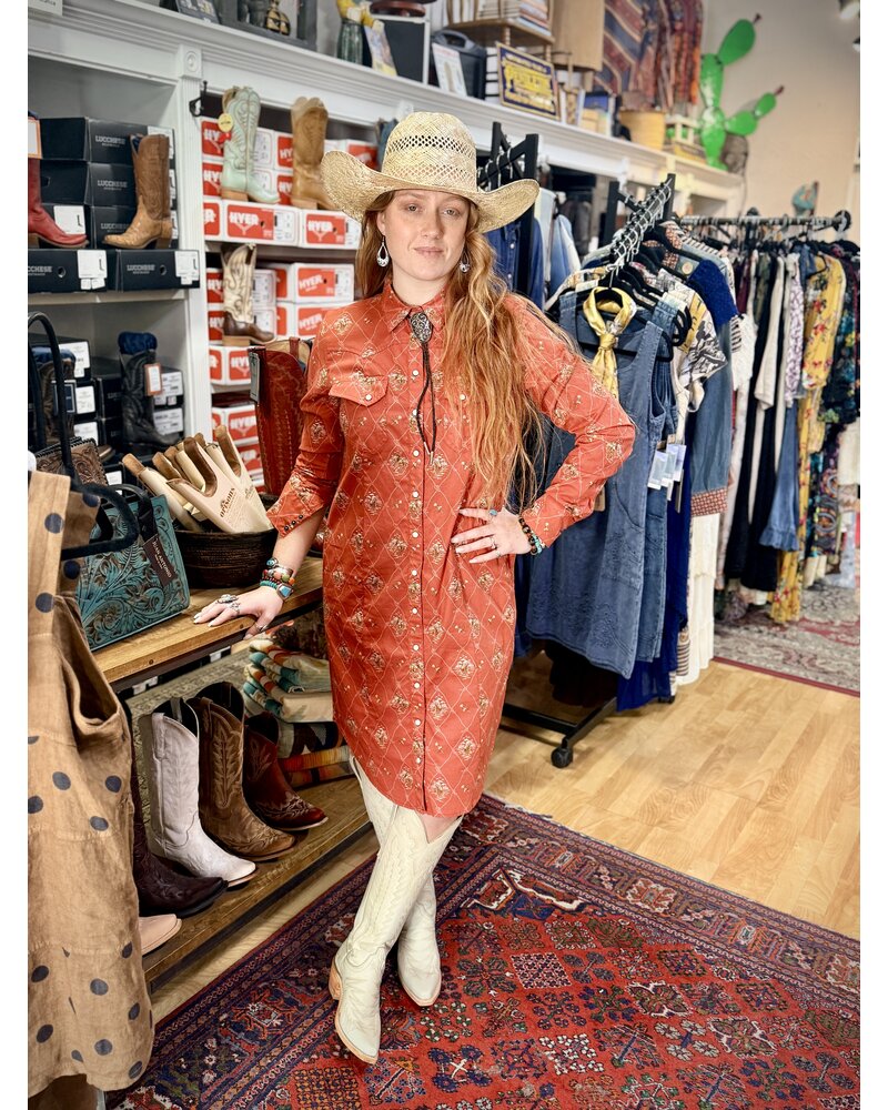 PENDLETON LATTICE GAMBLER SHIRT DRESS