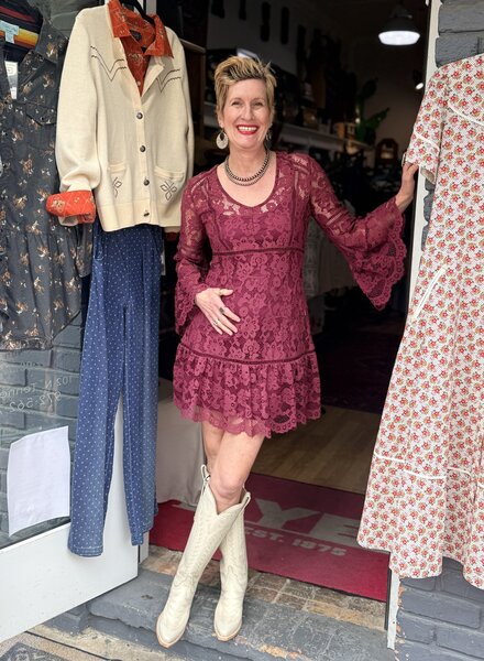 SCULLY LONG SLEEVE LACE DRESS