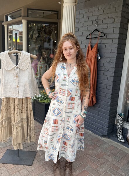 PENDLETON LANA SLEEVELESS LINEN DRESS