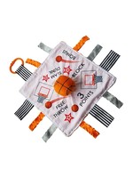 Baby Jack & Company Basketball Baby Learning Lovey Tag Stroller Toy 10" x 10"