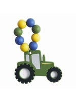 Mud Pie Green Silicone Tractor Teether