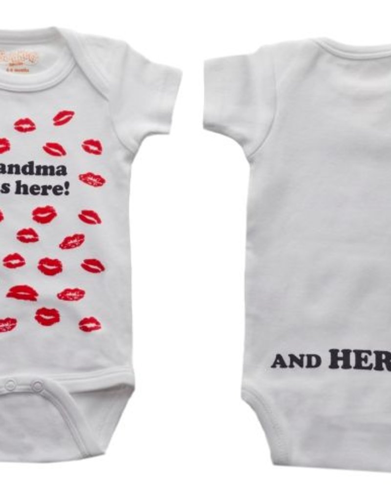 grandma was here onesie