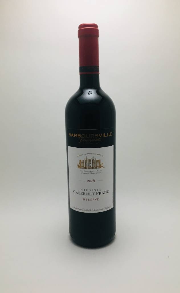 Barboursville Vineyards Cabernet Franc Reserve Virginia 2021