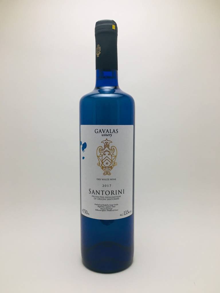 Gavalas Winery Blue Bottle Santorini Greece 2021