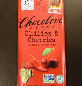 Chocolove Chilies & Cherries in Dark Chocolate 3.2 oz