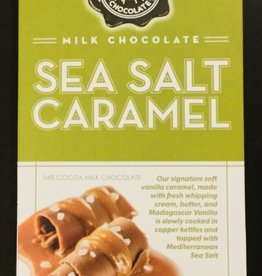 Chocolate -Milk Chocolate SEA SALT & CARAMEL BAR 3.5 oz