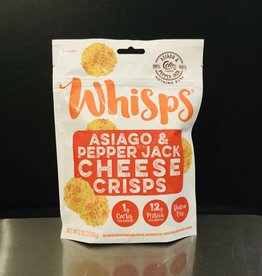 Whisps Asiago & Pepper Jack Cheese Crisps 2.12 oz