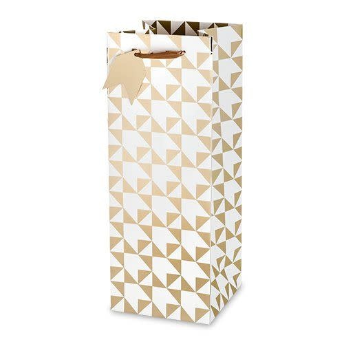 Wine Gift Bag Gold Arrow