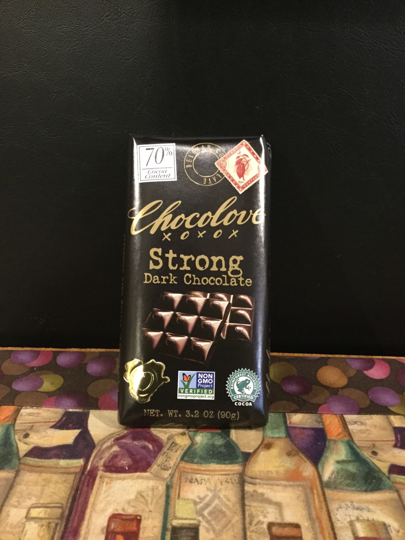 Chocolate -Chocolove Strong Dark Chocolate Bar