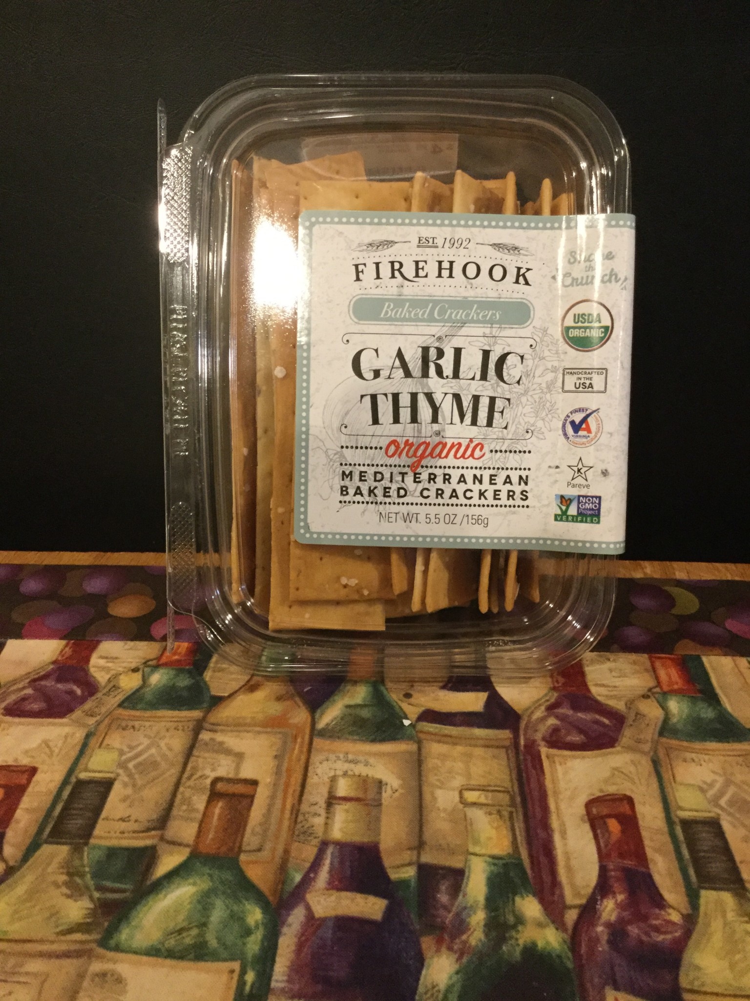 Firehook Garlic Thyme Crackers