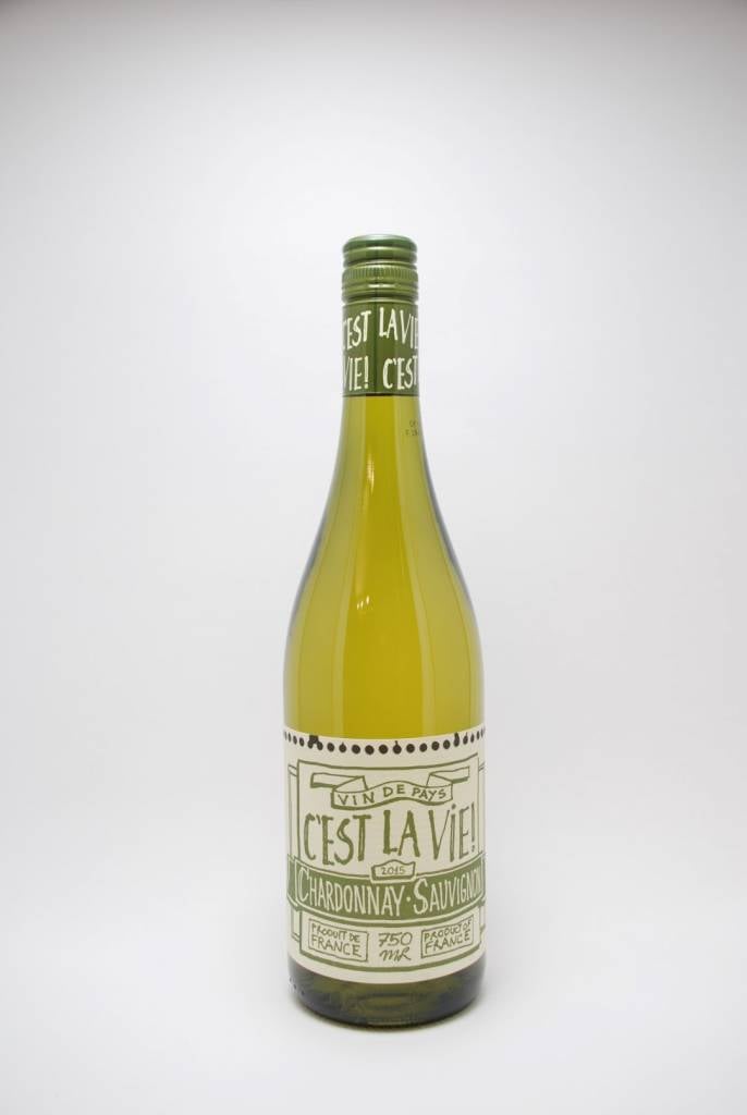 C'est la Vie Vin Chardonnay Sauvignon Blanc Pays d'Oc France 2020