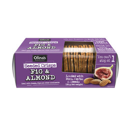 Cracker - Olina's SEEDED CRISPS FIG & ALMOND       