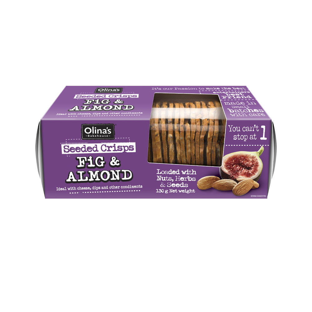 Cracker - Olina's SEEDED CRISPS FIG & ALMOND       