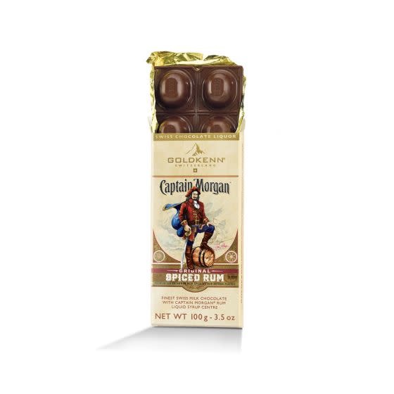 Chocolate Captain Morgan Goldkenn Chocolate Bar