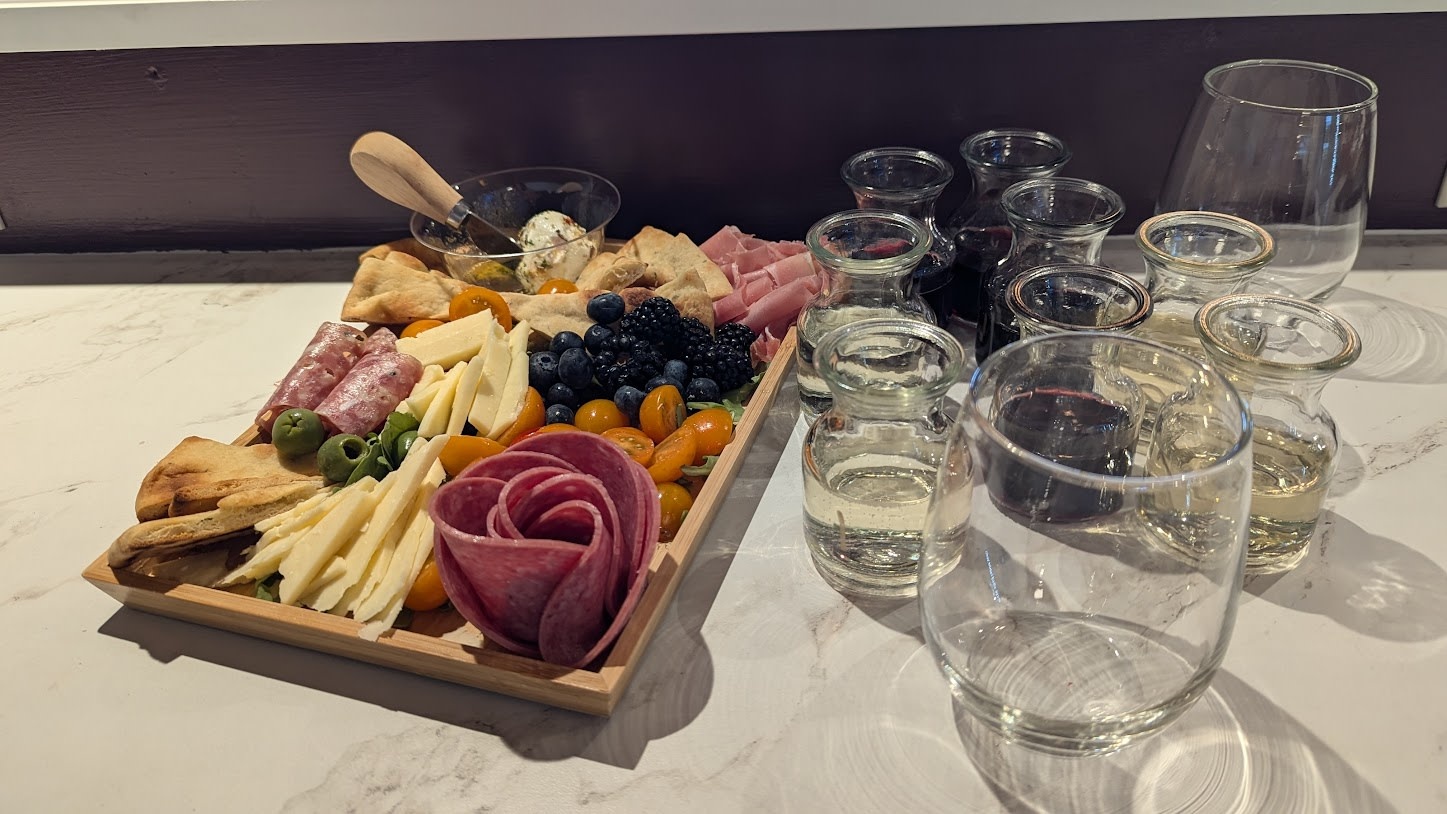 Flight Wine Bundle with Charcuterie Board