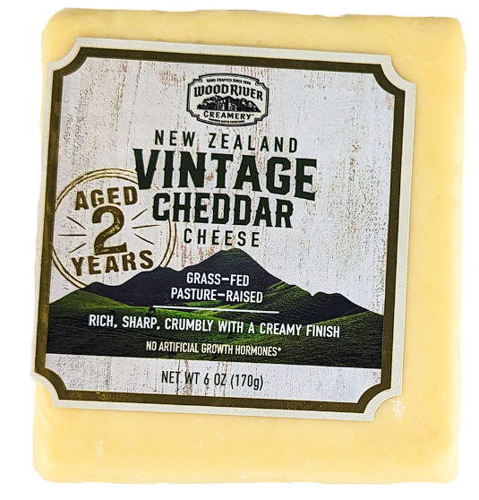 Cheese Wood River NEW ZEALAND 2YR AGED CHEDDAR     