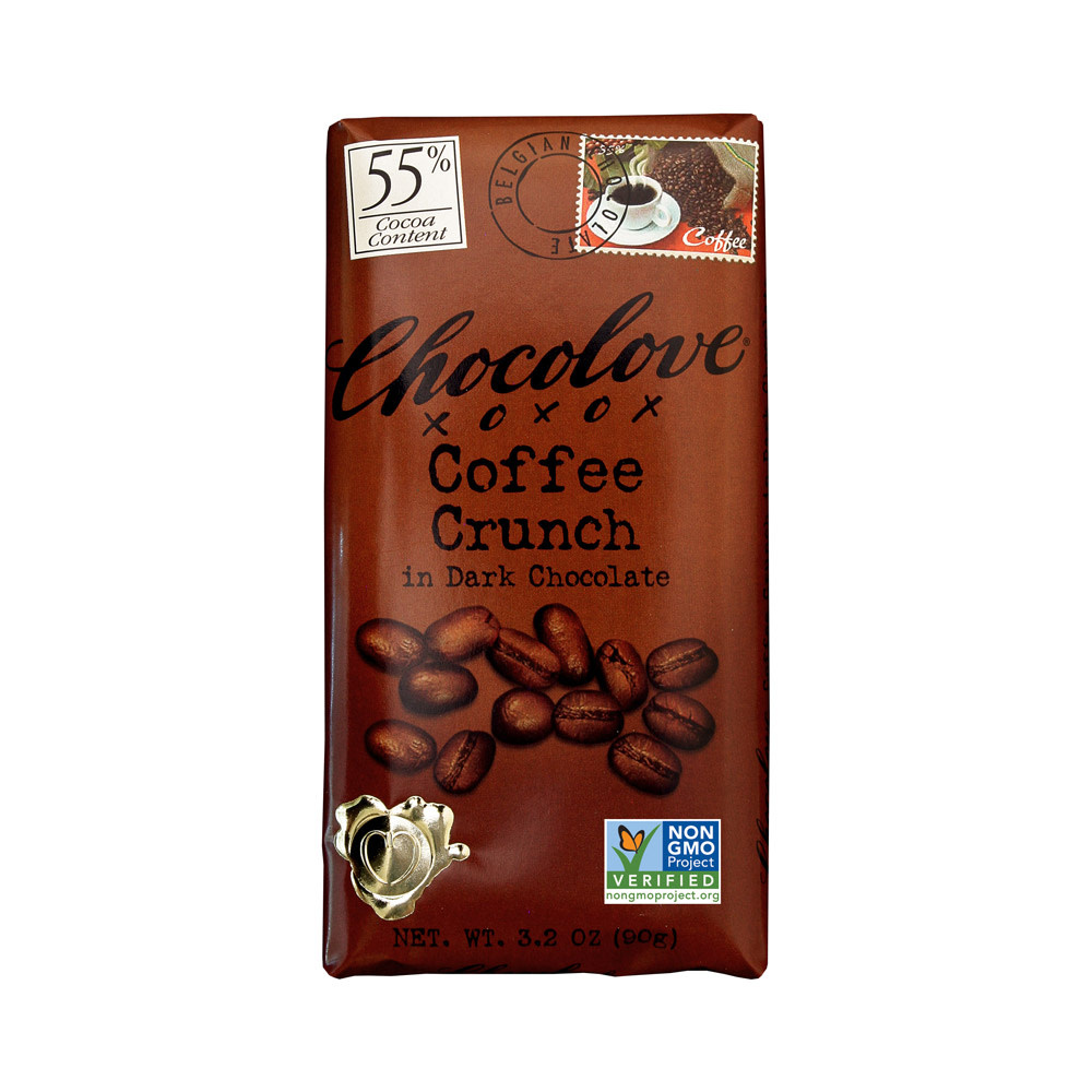 chocolate Chocolove Coffee Crunch Dark Chocolate Bars