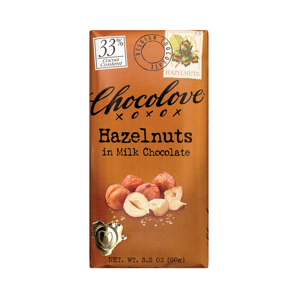 Chocolate Chocolove Hazelnut Milk Chocolate Bars
