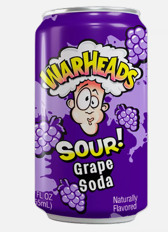 Warhead Sour Grape Soda