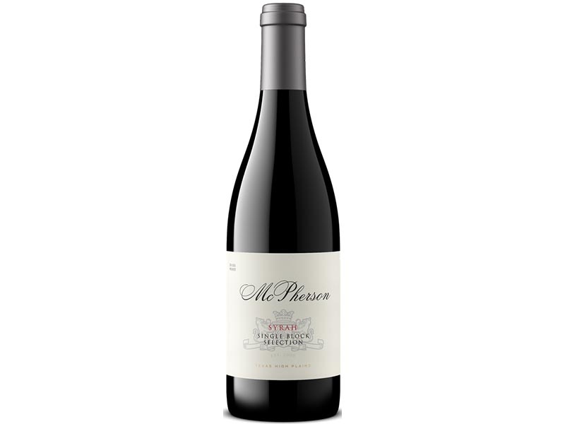 McPherson Cellars Syrah Lahey Vineyards Fulton Block High Plains Texas 2020