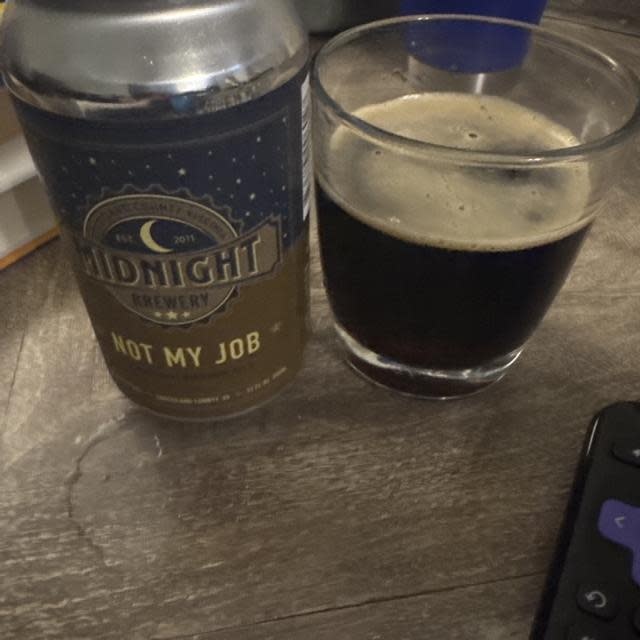 Midnight Brewery Not My Job English Brown Ale Goochland County VA NV
