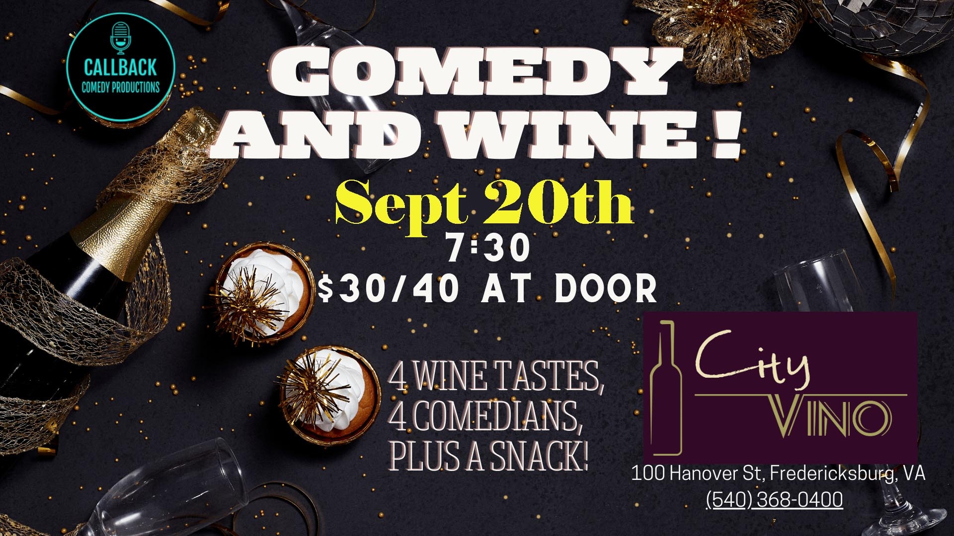 Comedy and Wine Night at City Vino