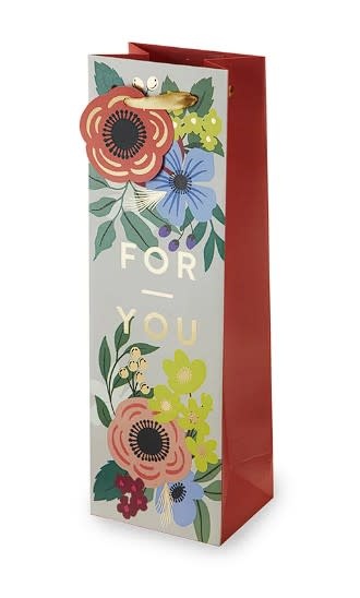 Wine Gift Bag For You Botanical