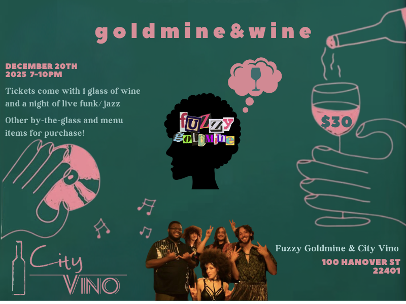 Music Band: Fuzzy Goldmine on Saturday, December 20th