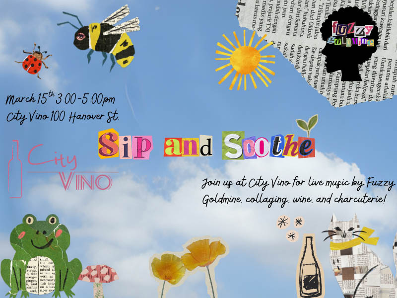 City Vino University - Sip and Soothe - Wine, Music and Collage with Janea Dupeyron