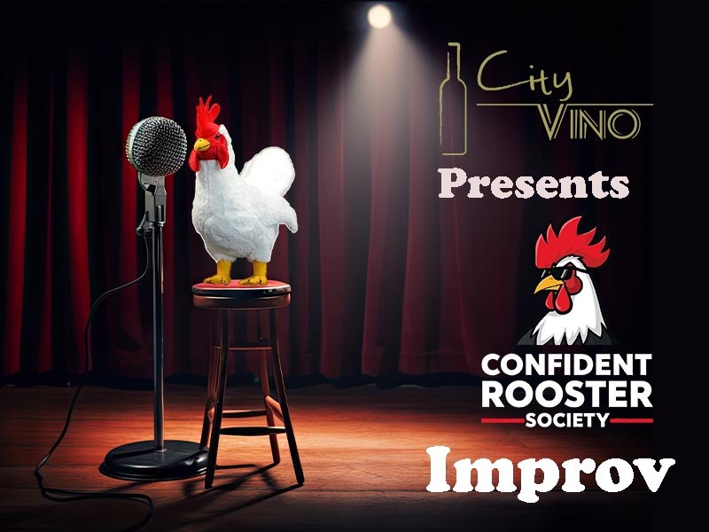 Confident Rooster Society and Wine Improv