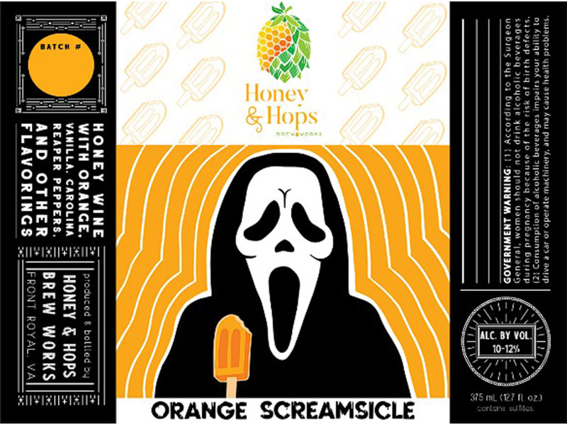 Honey and Hops Orange Screamsicle Mead Virginia NV